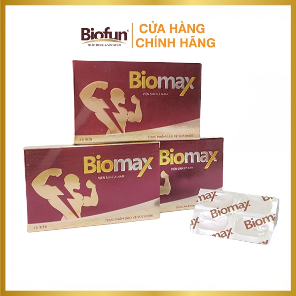 Thực Phẩm Bảo Vệ Sức Khỏe Biomax - Viên Sinh Lý Nam Biomax, Hỗ Trợ Chức Năng Sinh Lý
