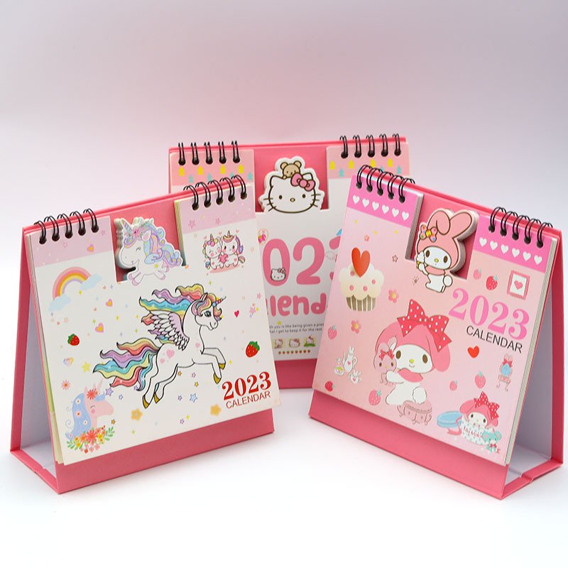 2023 Lịch Để Bàn 2023 Vuông Mặt Sau Dùng Ghi Chú Tiện Lợi Tặng Kèm Sticker Dán