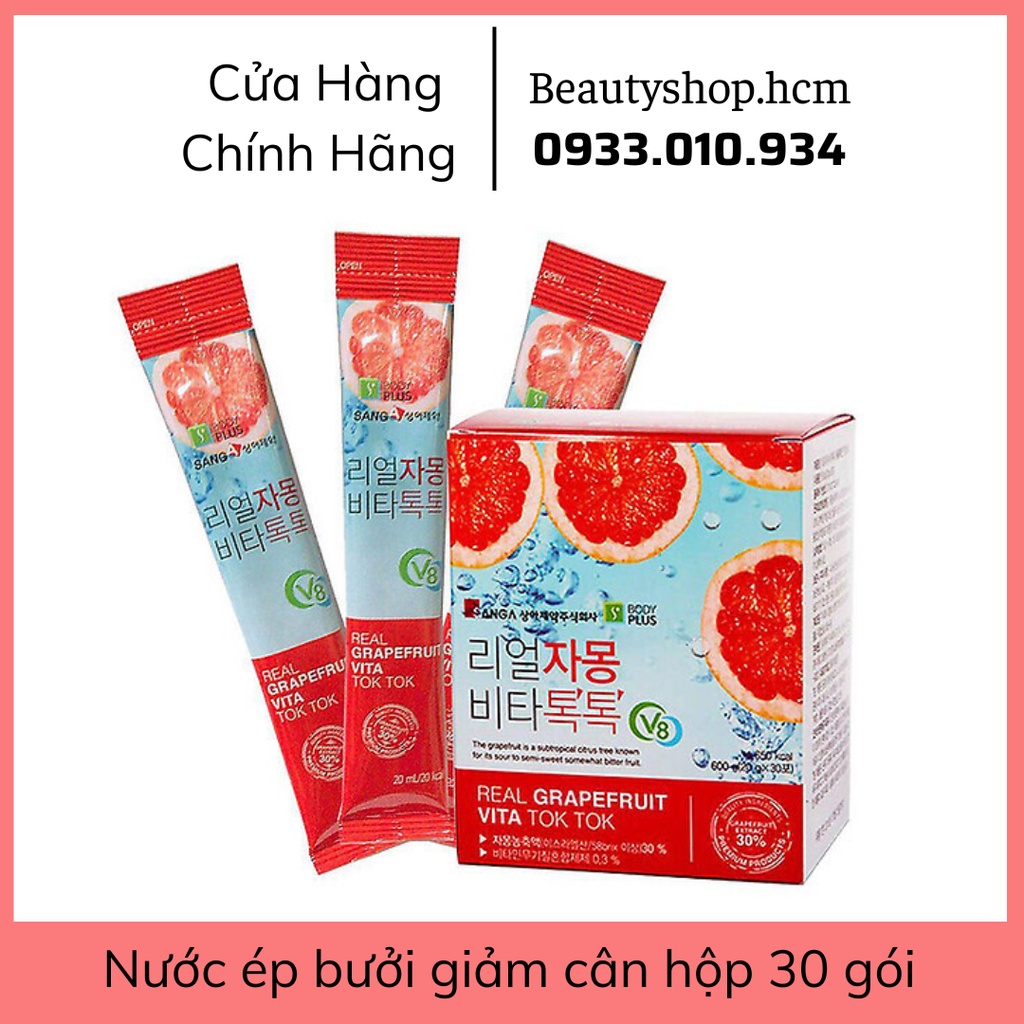 Trà bưởi/Nước ép Bưởi giảm cân đẹp da Hàn Quốc Hộp 30 gói