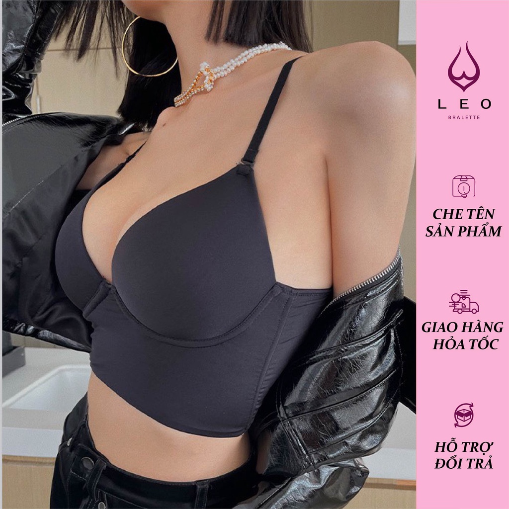 Áo ngực bra hở lưng có gọng mút nhẹ mặc áo váy sexy Va751 - 2024 [Leo Bralette]