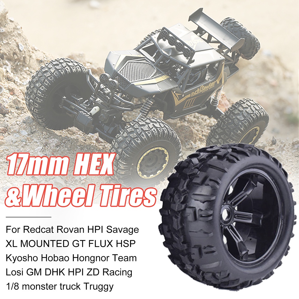 Bộ 4 Bánh Xe 170mm 150mm 17mm Cho Xe Điều Khiển HSP HPI Redcat Traxxas Trx4 1 / 8