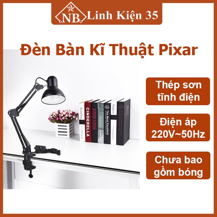 Đèn để bàn kĩ thuật - đèn học tập Pixar tiện lợi (chưa bao gồm đèn)