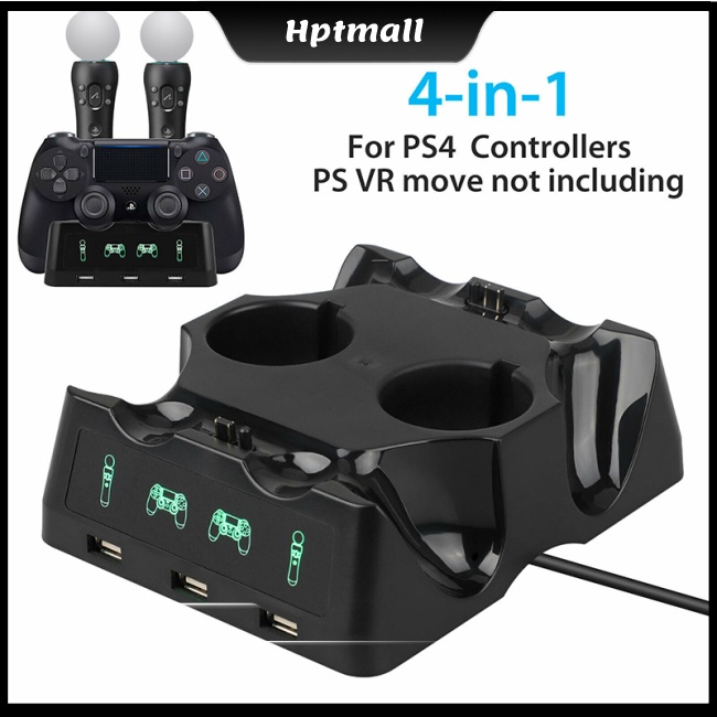 Đế Sạc 4 Trong 1 Đa Năng Cho Tay Cầm Chơi Game Iplay ps4 / move / ps4 Vr