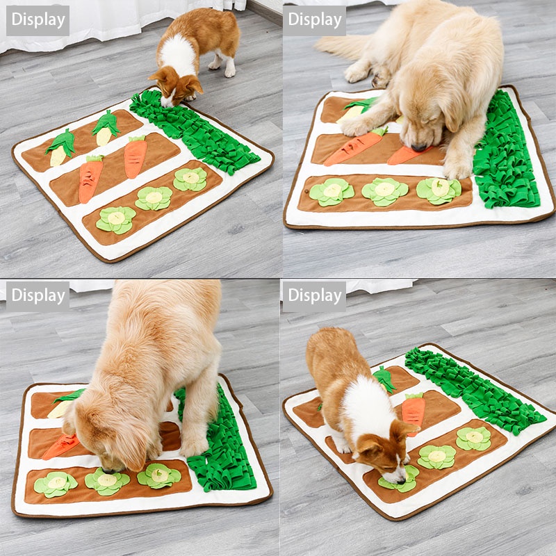 HamshMoc Thảm Đồ Chơi Giải Đố Hỗ Trợ Huấn Luyện IQ Giảm Căng Thẳng Cho Thú Cưng Kèm 2 Thảm