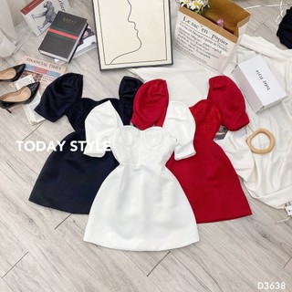 Đầm Tay Phồng Dự Tiệc Today Style D3638 Sang Trọng