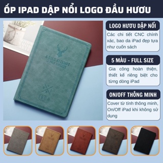 Bao Da iPad, Ốp iPad Dập Nổi Logo Đầu Hươu (P1)