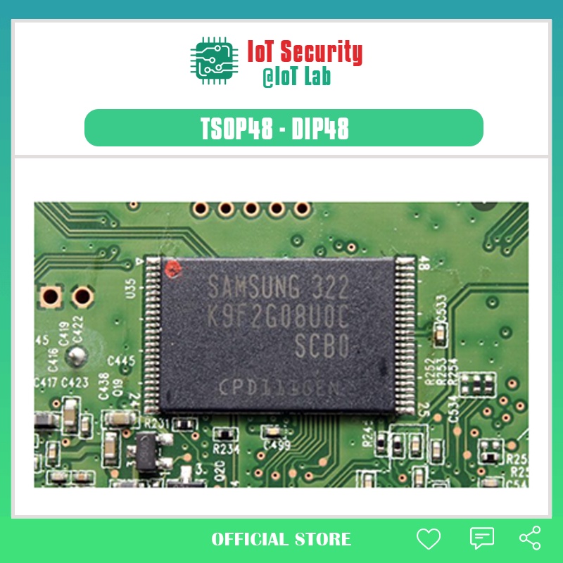 Mạch PCB ra chân TSOP48 sang DIP48 2.54mm sử dụng read/write firmware FLASH TSOP48 datasheet