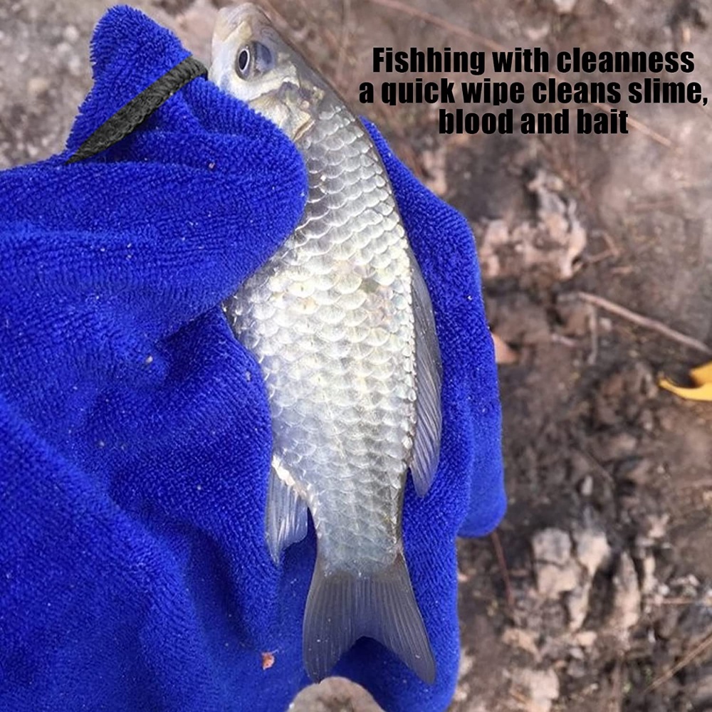 [Màu Sắc Ngẫu Nhiên] Khăn Lau Tay Mềm Mại Thấm Hút Cao Có Khóa Cài Đa Ứng Dụng Cho Hoạt Động Ngoài Trời