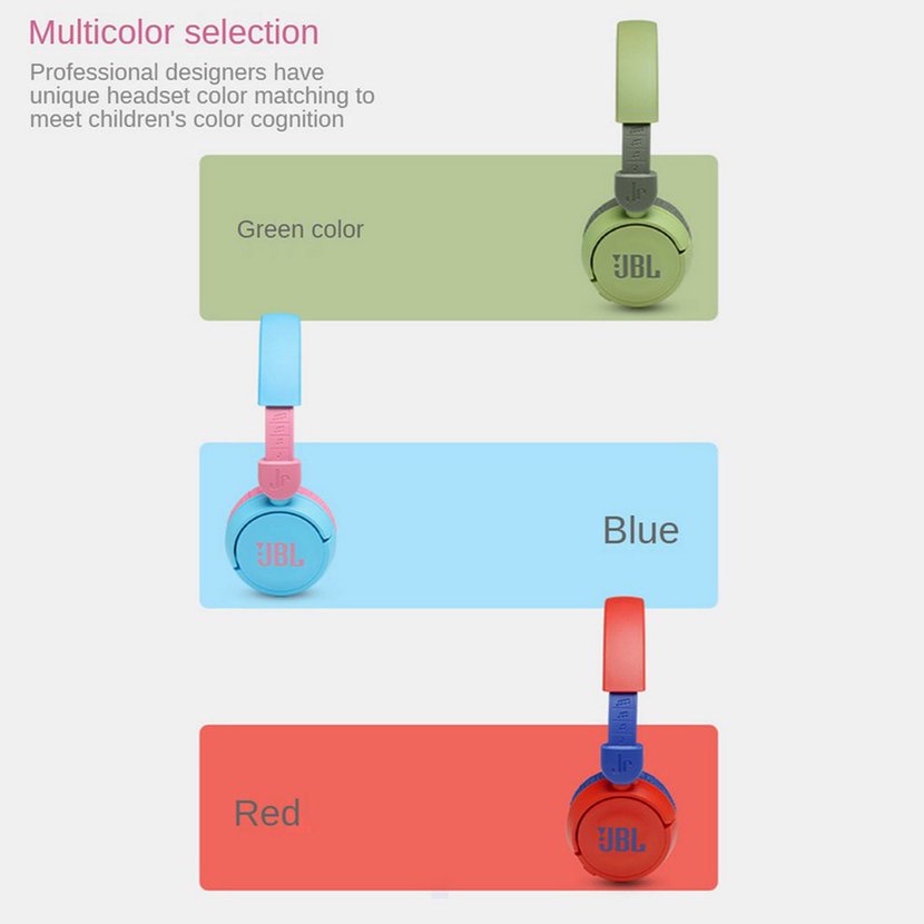 【giao hàng hôm nay>>>JBL JR310BT Wireless Headphone 5.0 Deep Bass Sound Learning Head Mounted Headset With Mic Noise Reduction Earphone