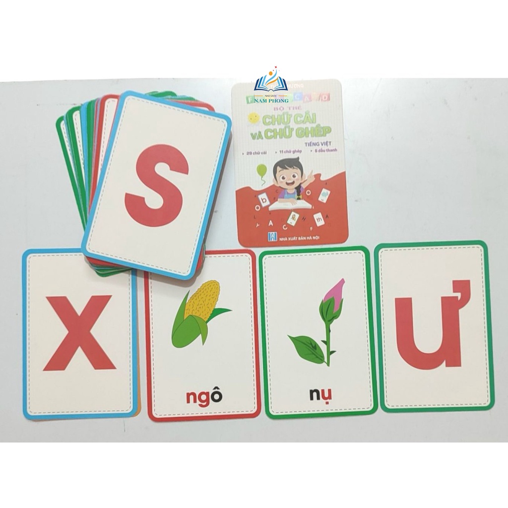 Sách - Flashcard Thẻ Bé Học Toán và Bộ Thẻ Chữ Cái và Chữ Ghép - Dành cho trẻ 4 - 6 tuổi (Có lựa chọn)