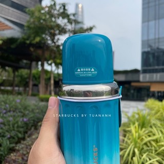 [Chính hãng] Bình Giữ Nhiệt Starbucks Gradient Retro Blue 355ml