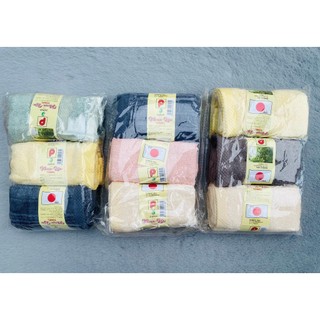 Khăn mặt sợi tre xuất Nhật (28x50cm), Set 3
