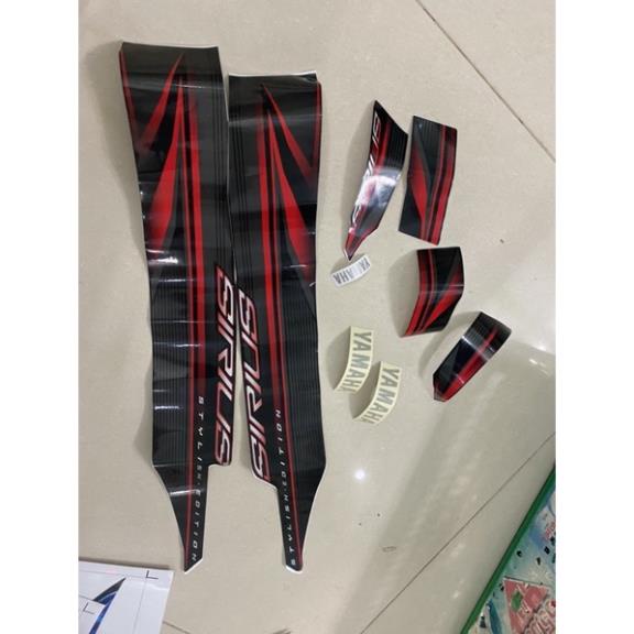 DECAL PVC 5 LỚP CHẤT LƯỢNG CAO Tem rời Sirius đỏ đen 2017 hàng 3 lớp cao cấp.