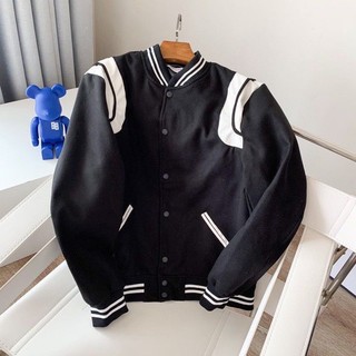 Saint laurent laurent Áo Khoác Bóng Chày Thời Trang Cá Tính Cho Nam