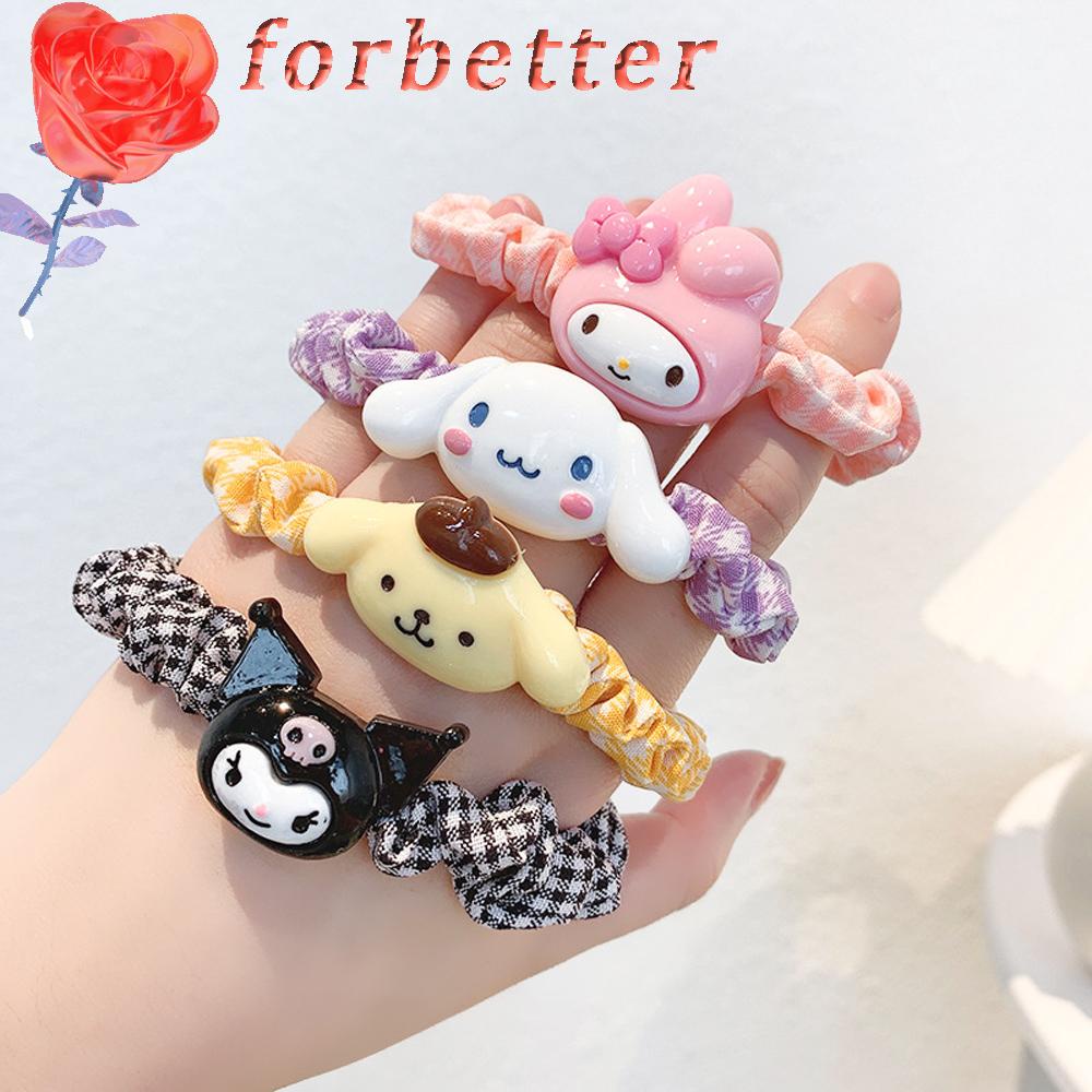 Dây Buộc Tóc Co Giãn Hình Thỏ Hoạt Hình Dễ Thương Cho Bé Gái Giá Đỡ