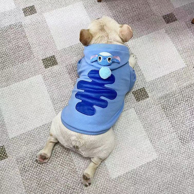 Áo Thu Đông In Hình Stitch Dễ Thương Cho Thú Cưng