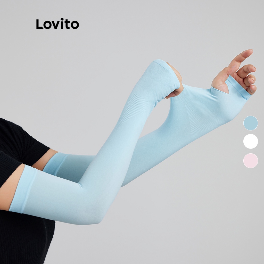 Phụ kiện thể thao Lovito phong cách cơ bản L004009 Màu trắng xanh lam hồng