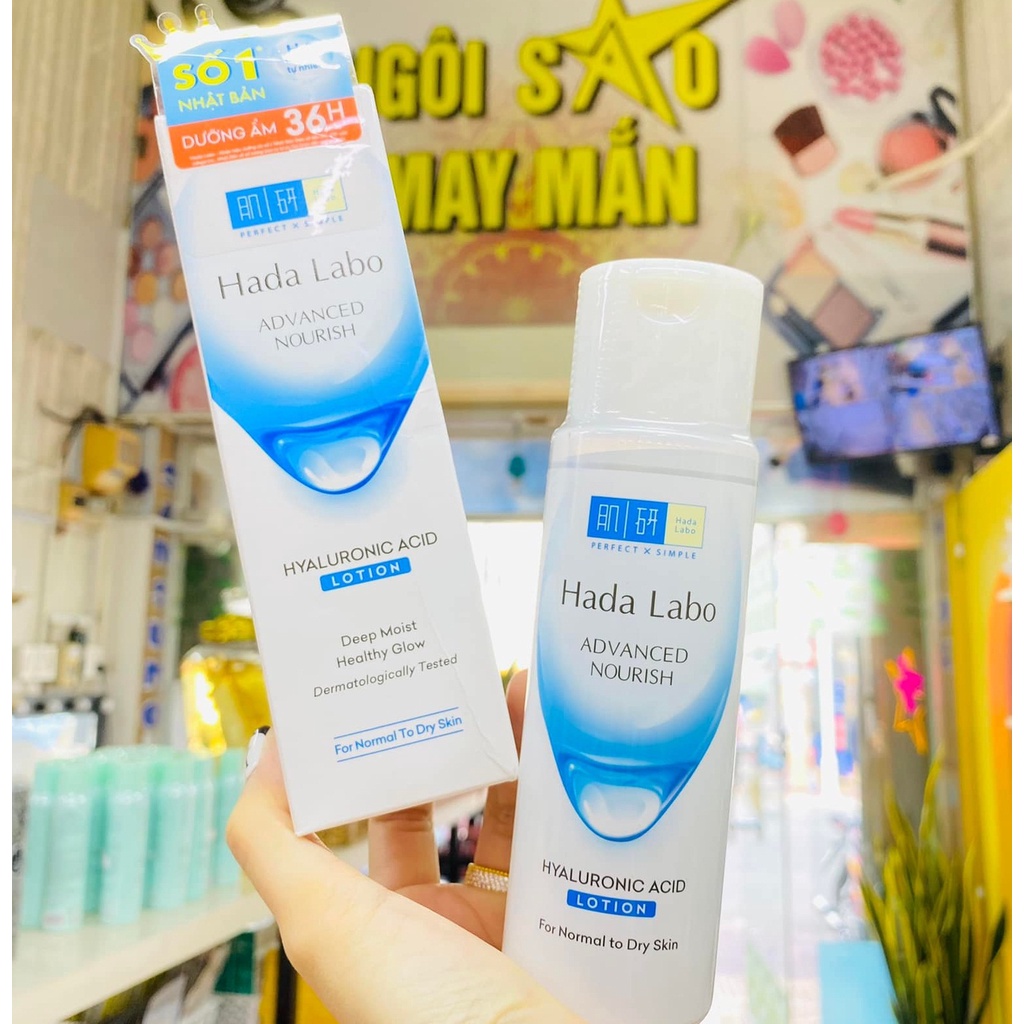 Dung dịch dưỡng ẩm HadaLabo cho da thường da khô Advanced Nourish Hyaluron Lotion Dry Skin
