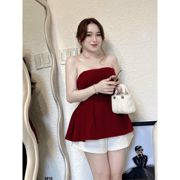 SIÊU SALE SIÊU SALE GIÁ RẺ NHƯ CHO | SET NHUNG ÁO CÚP NGỰC DÁNG XÒE PHỐI QUẦN SHORT RỘNG SIÊU XINH UP SHOP HHP