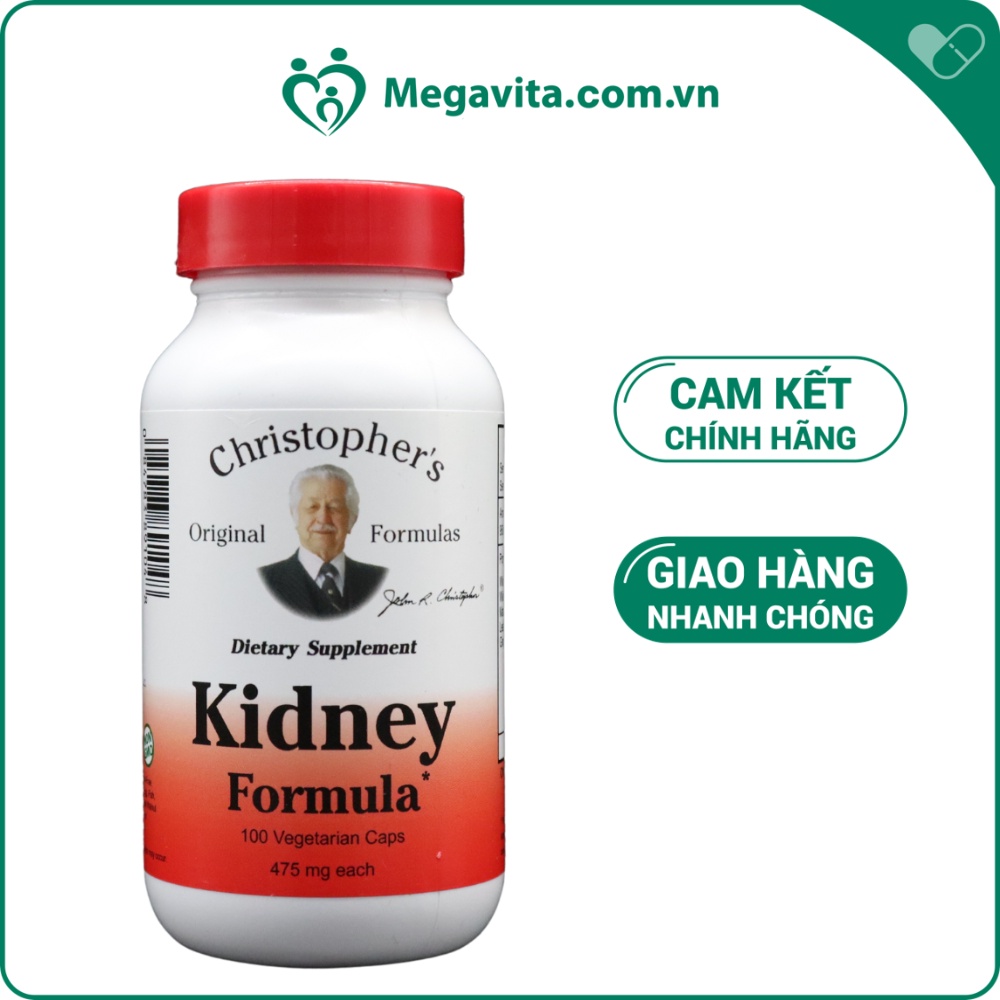 Viên Uống Bổ Thận Christopher's Original Formulas Kidney Formula 475mg 100 Viên