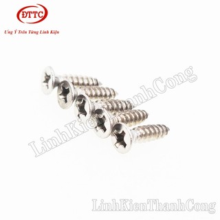 Combo 2 Gói Vít M3 8mm 10mm 12mm Mũ Phẳng (Gói 100 chiếc)