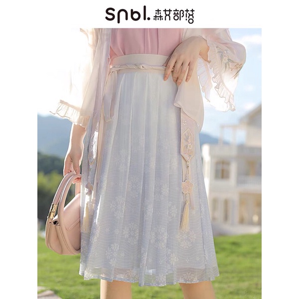 YAS0554-Set hán phục cách tân SNBL thêu hoa