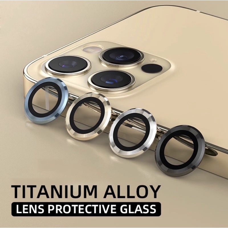 Bộ dán bảo vệ từng mắt camera iphone bằng kim loại chống xước, chống lóa cho ip 11 promax đến 14/14 pro max- lend camera