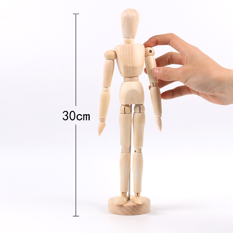 Hình nhân, tượng gỗ, manikin vẽ chân dung, truyện tranh giá rẻ - 11.4 cm/ 14 cm/ 20 cm/ 30 cm