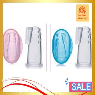 Rơ lưỡi xỏ ngón silicone siêu mềm kèm hộp đựng