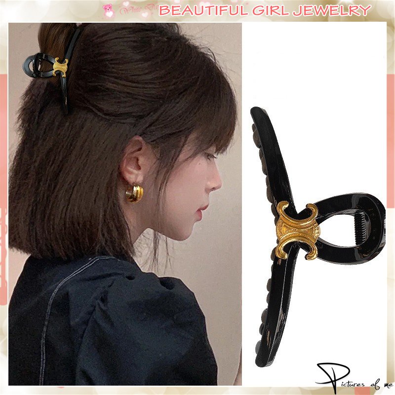 Kẹp Tóc Hình Cá Mập Đen Phong Cách Retro Hàn Quốc Cho Nữ
