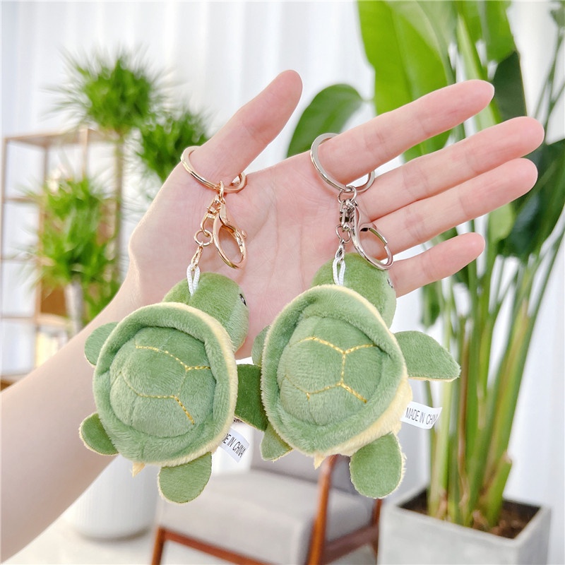 Móc Khóa Hình Rùa Nhồi Bông Dễ Thương