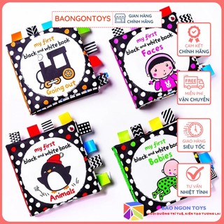 BỘ SÁCH VẢI TIẾNG ANH TUYỆT VỜI ĐẦU TIÊN CHO BÉ SƠ SINH"BABY'S VERY FIRST BOOK" KÍCH THÍCH THỊ GÍAC BÉ- BAO NGON TOYS