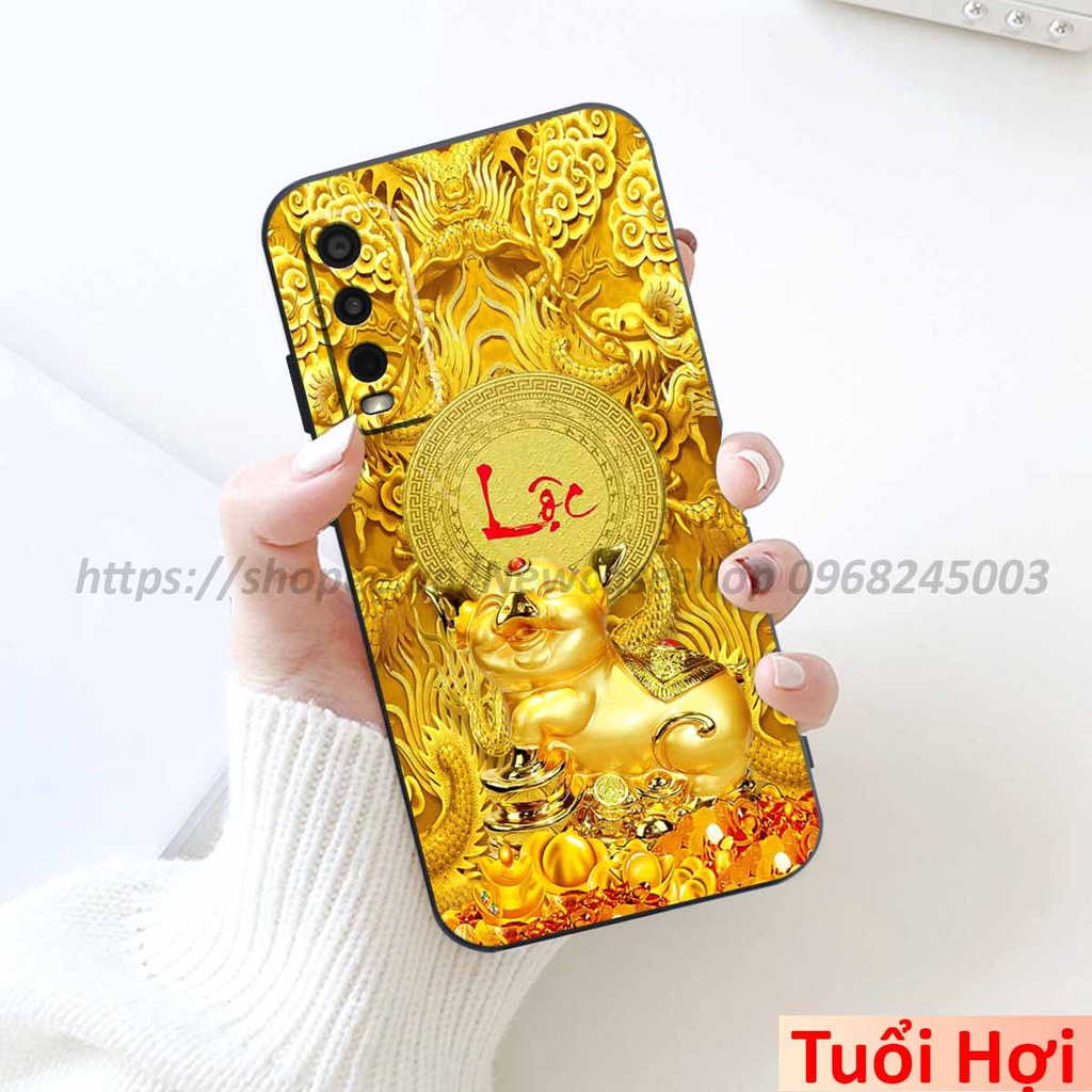 Ốp Vivo Y20 / Y20s / Y12s / Y51S in hình 12 Con Giáp Tài Lộc 3D