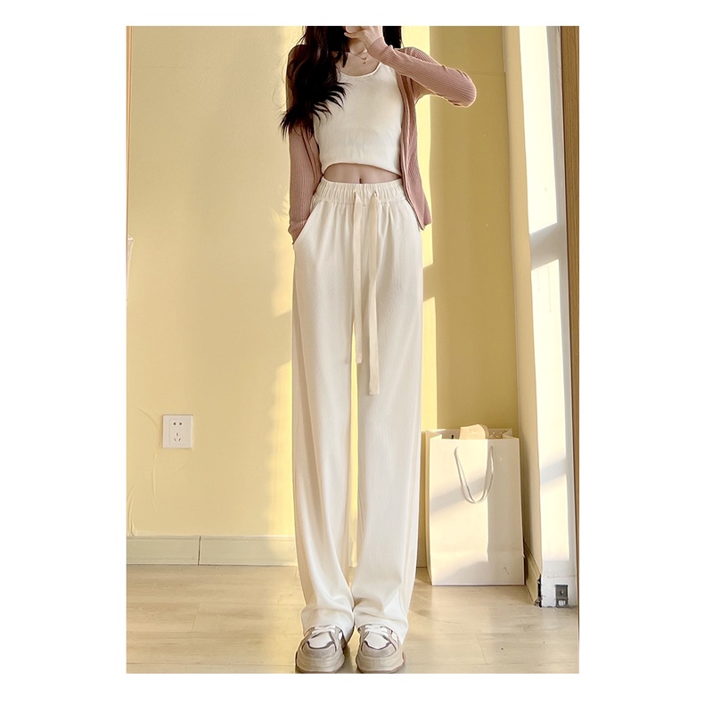 Enjoy Freedom Quần Dài Thể Thao Ống Rộng Lưng Cao Phong Cách Mới Cho Nữ