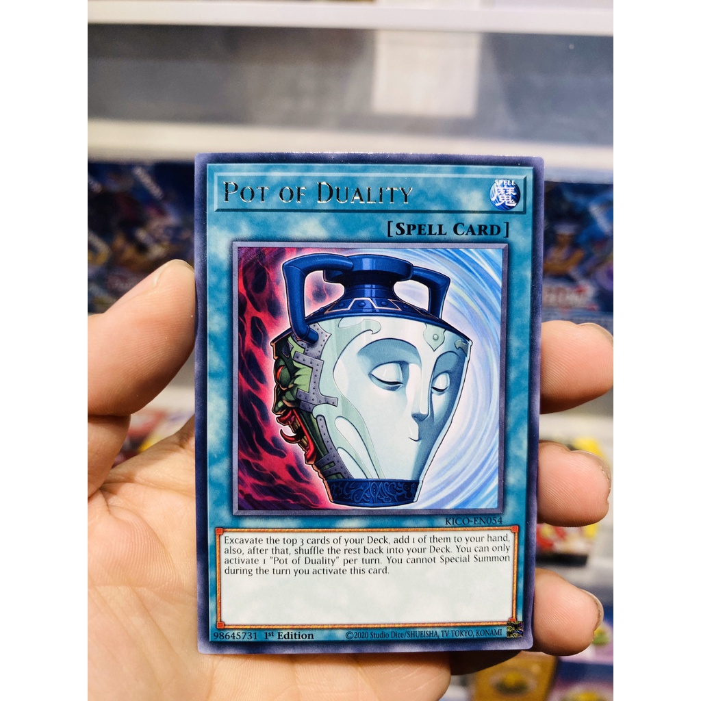 Thẻ bài YugiOh! Mã KICO-EN054 - Pot of Duality - Rare - 1st Edition