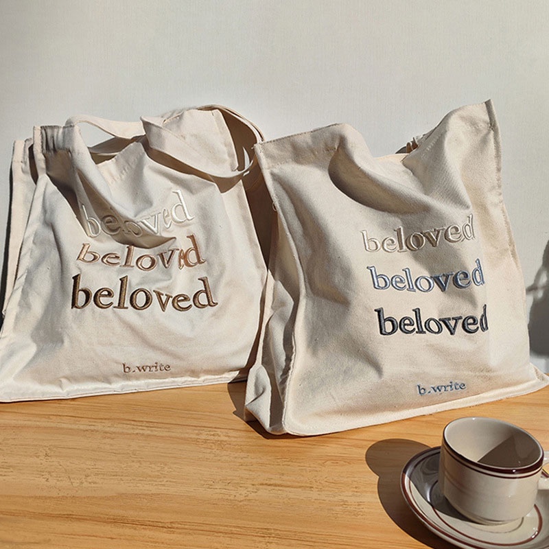 Mischa Túi Xách Đeo Vai Vải canvas Màu Trơn Sức Chứa Lớn Thời Trang Cho Học Sinh