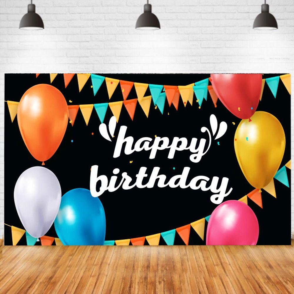Phông Nền Chụp Ảnh Sinh Nhật Lần Thứ 13 Màu Đen Lấp Lánh