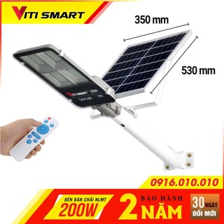 Đèn đường năng lượng mặt trời rời thể công suất 200W Chính Hãng VITI SMART, Tiết Kiệm Điện tuổi thọ 10 năm