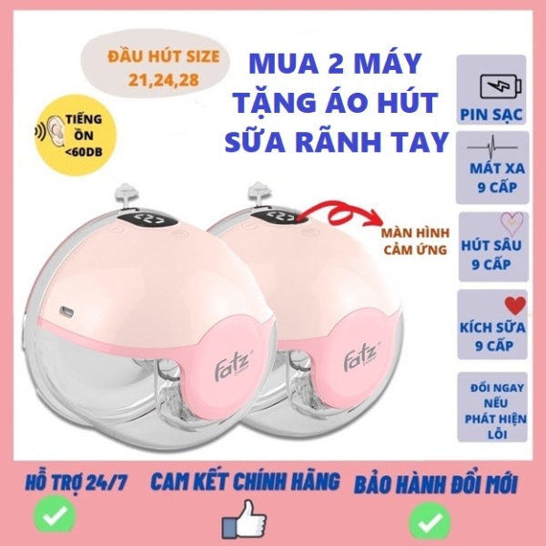 MÁY HÚT SỮA ĐIỆN RẢNH TAY KHÔNG DÂY FATZ FATZBABY FREEMAX 2 - FB1202CW