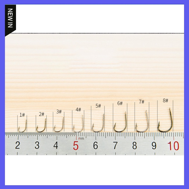 Set 11 Lưỡi Câu Cá Bằng Thép Carbon Màu Vàng Đen