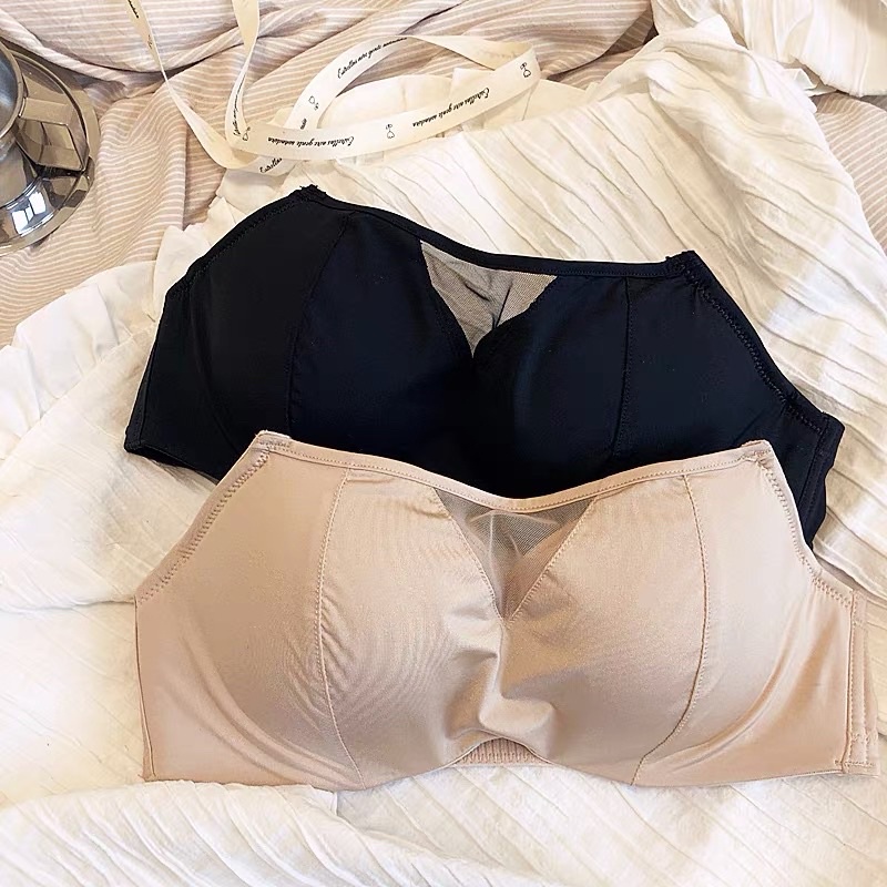 Áo ngực siêu nâng quả ngang cúp ngực, áo lót nữ ren sexy không dây, chống tụt rút dây tạo khe 3058