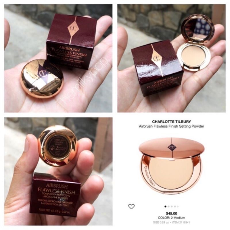 Phấn Phủ Dạng Nén Charlotte Tilbury Airbrush Flawless Finish 4 màu - Mẫu thử, sample
