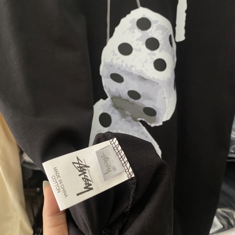 Áo Thun Tay Lỡ stu.sy, áo phông Unisex Form rộng oversize, chất liệu Cotton. - Xúc Sắc Xám