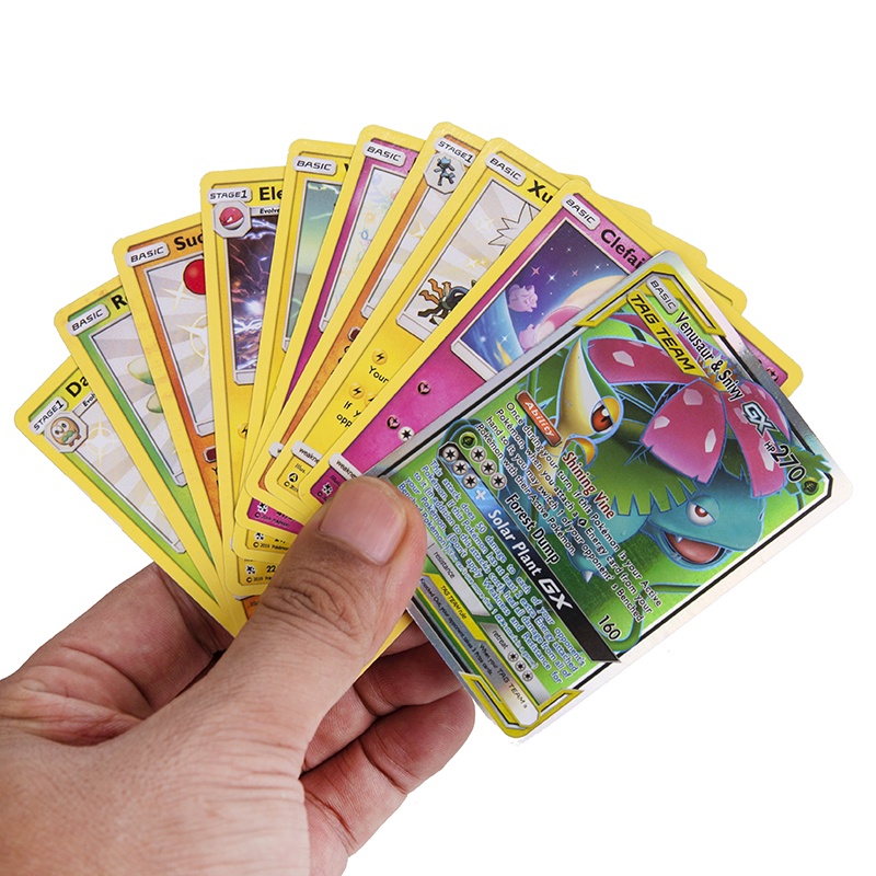 54 Thẻ Bài Pokemon Vàng Tiếng Anh GX Cho Bé