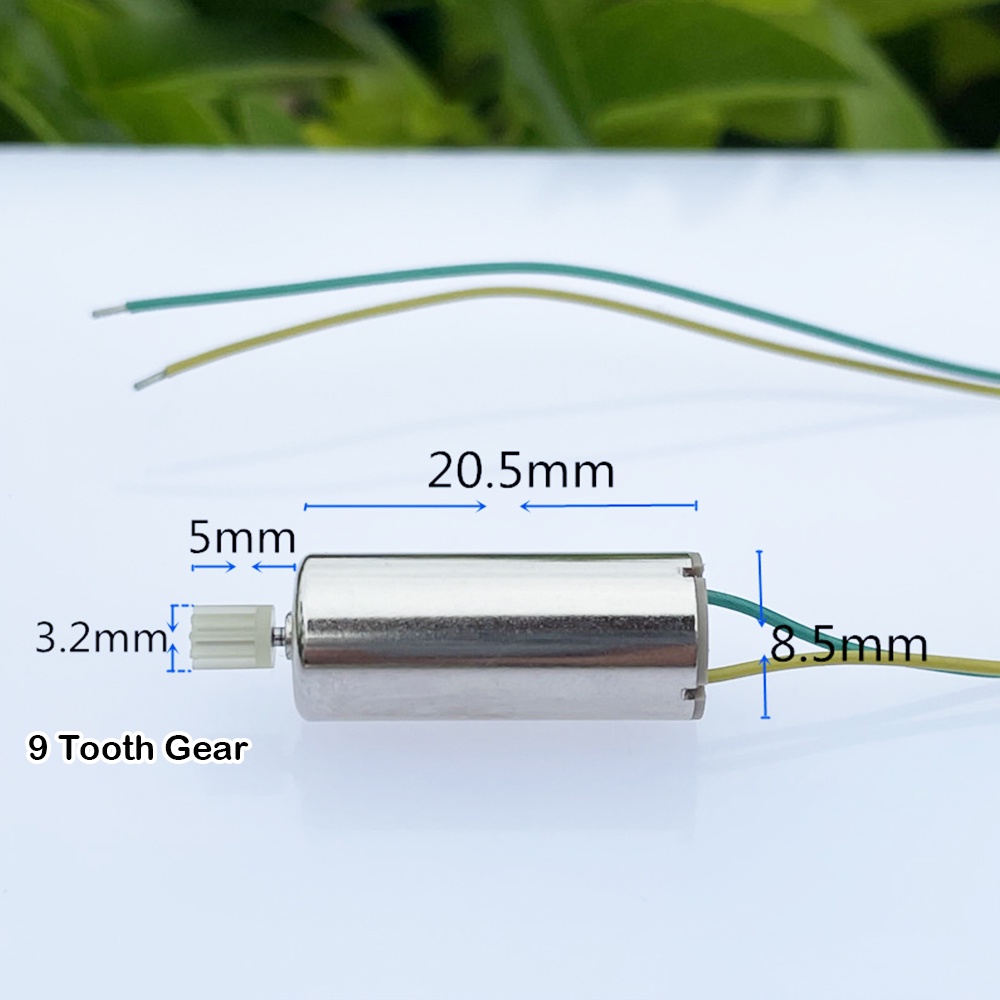 1 Mô Tơ Không Lõi Nam Châm Mạnh Tốc Độ Cao 50000RPM 8.5x20mm Cho Máy Bay Điều Khiển Từ Xa DC 7.4V 8520