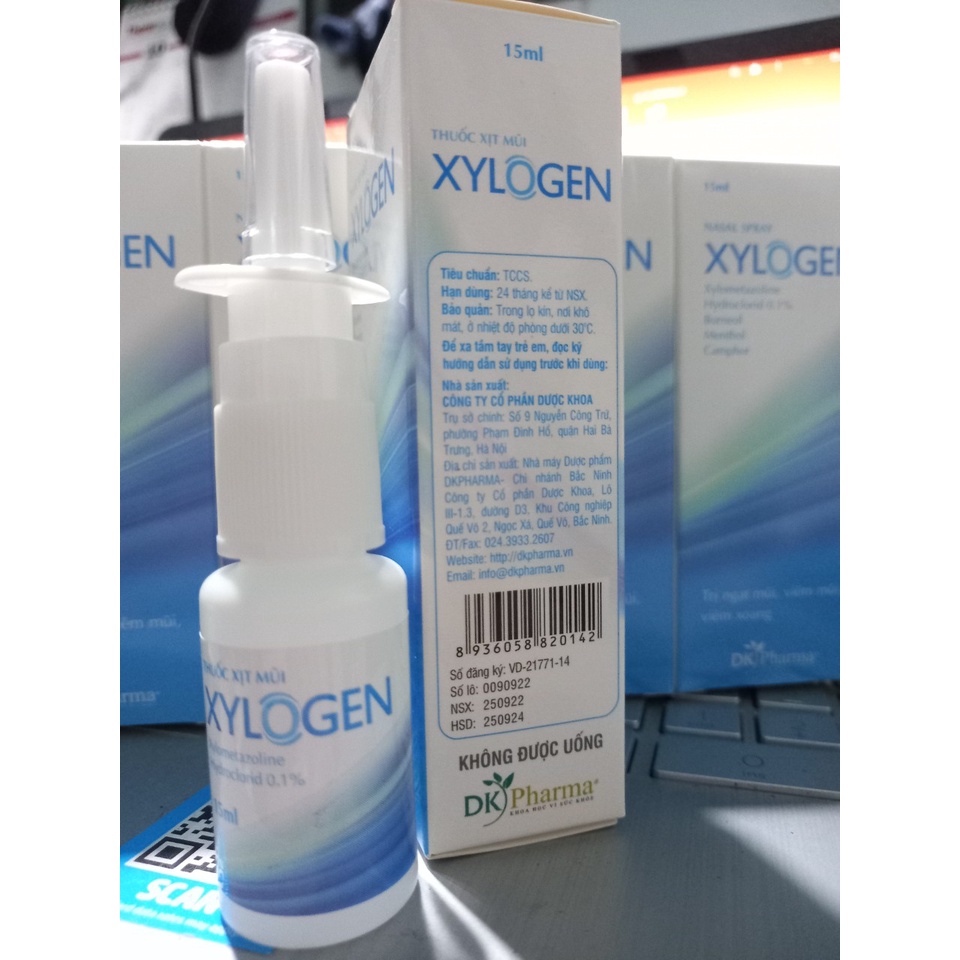 Combo 10 chai_Dung dịch xịt mũi XYLOGEN Dược Khoa - Giúp thông thoáng mũi