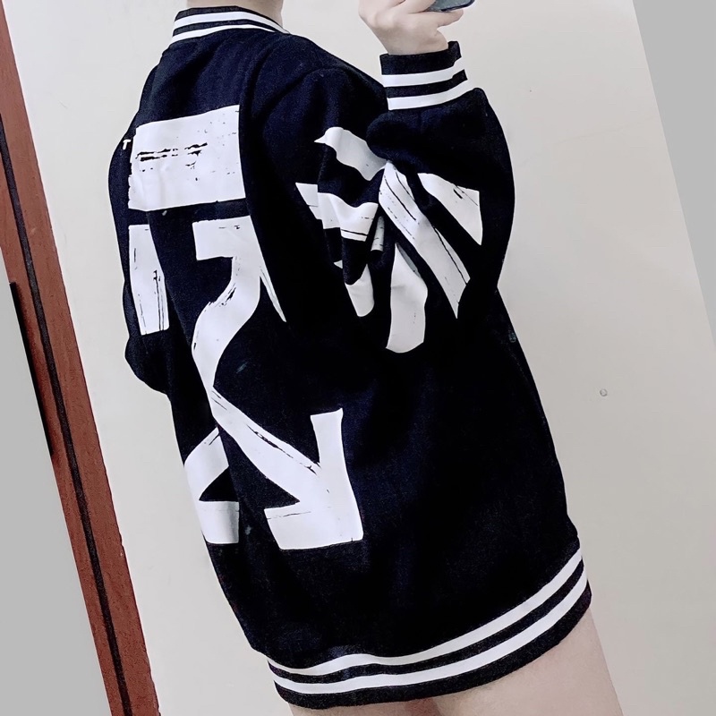 ÁO KHOÁC BOMBER OFF-WHITE