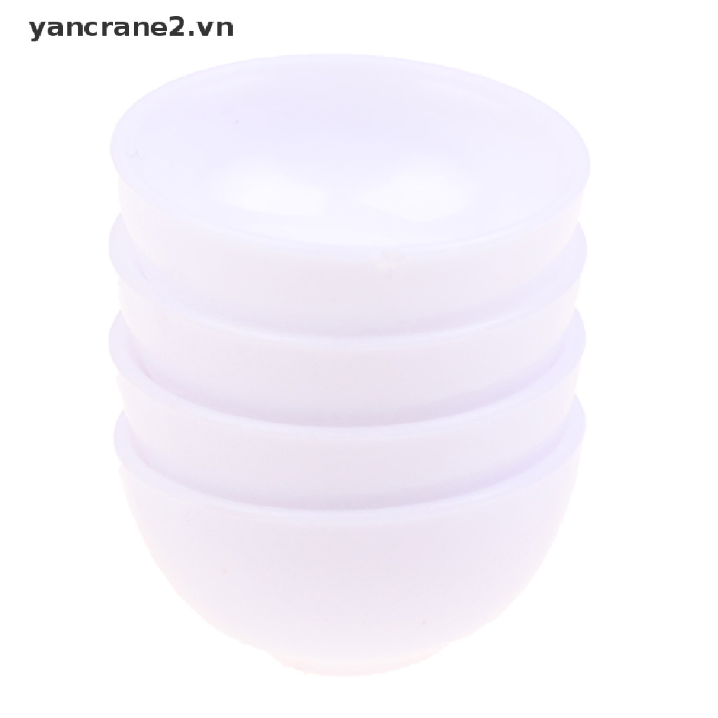 Bộ 4 Tô Chén Ăn Cơm Đồ Chơi Màu Sắc Trang Trí Nhà Búp Bê {yancrane2.vn}
