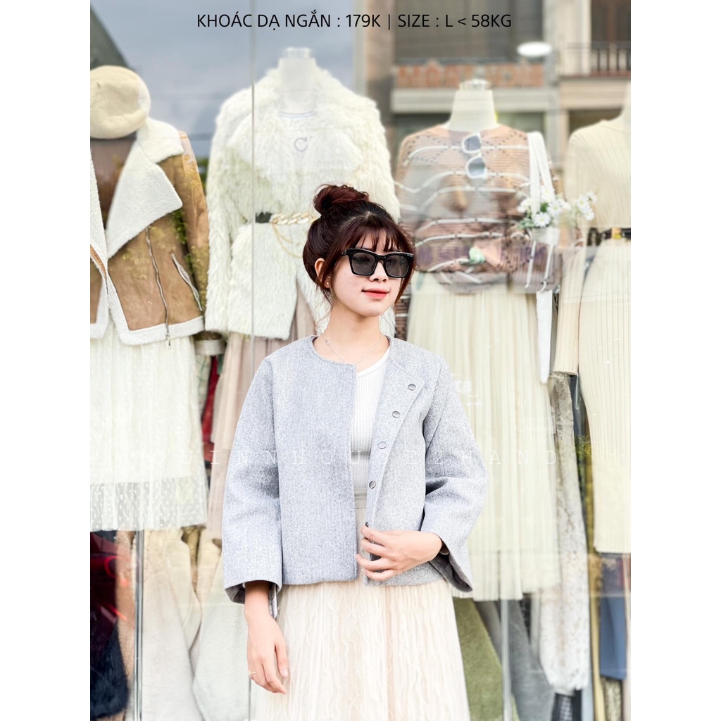 ÁO KHOÁC DẠ NGẮN XINH