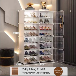 Tủ nhựa để giày dép kiểu mới 12 ô để được 24 đôi giày.